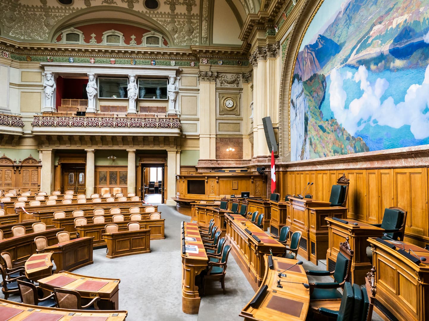 Canadian government building interior photograph.